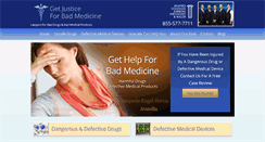 Desktop Screenshot of getbaddrugjustice.com